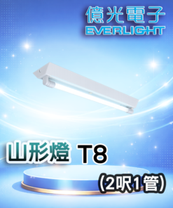 T8山型燈(2呎單管)